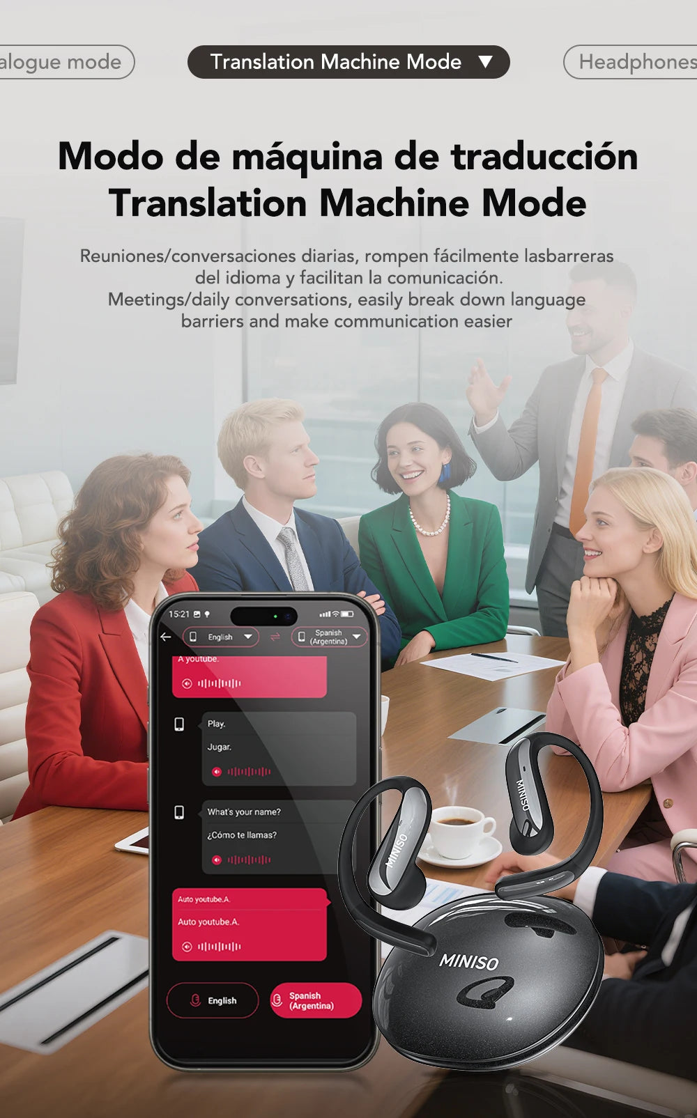 MS195 - AI Translator Earphone