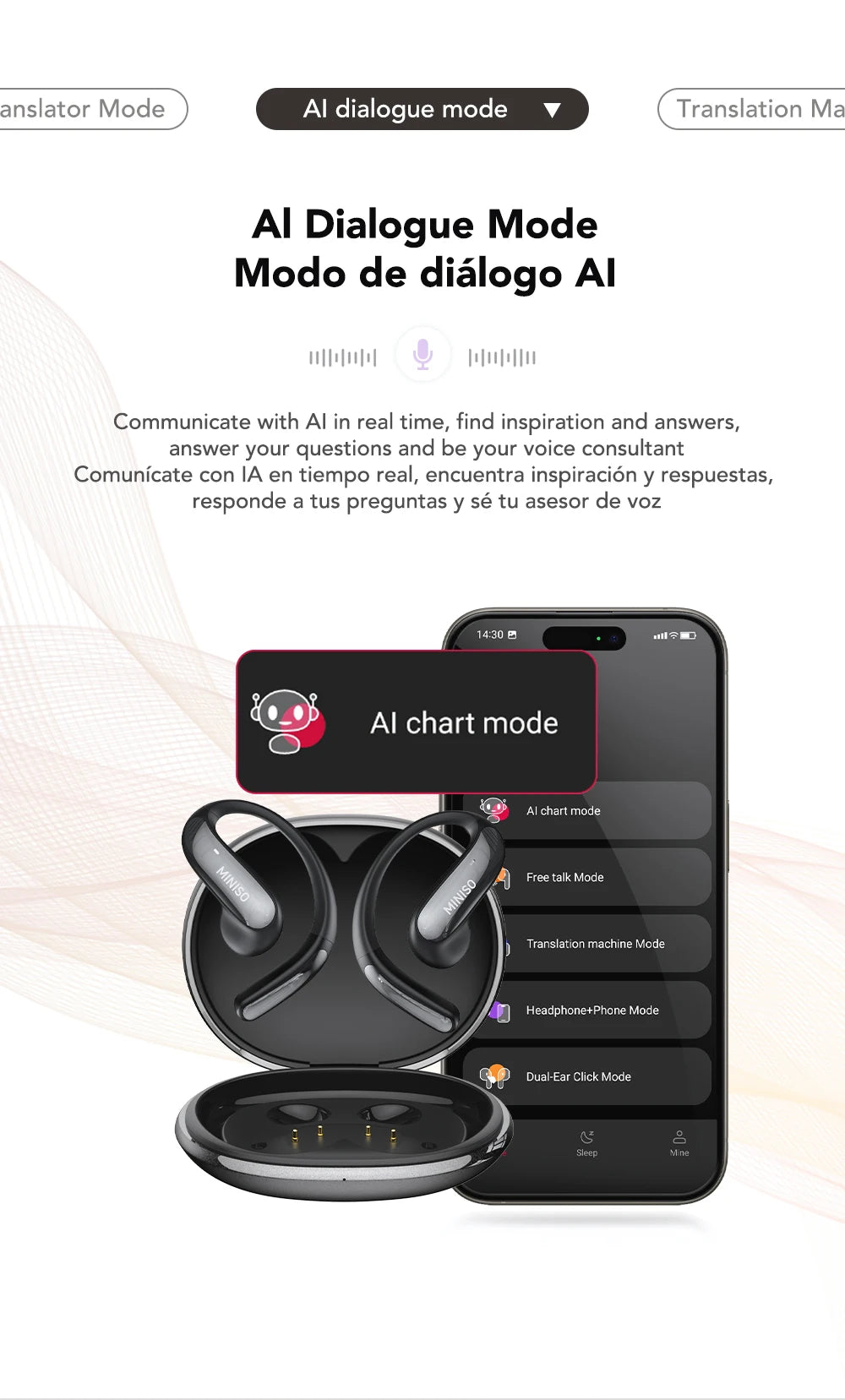 MS195 - AI Translator Earphone