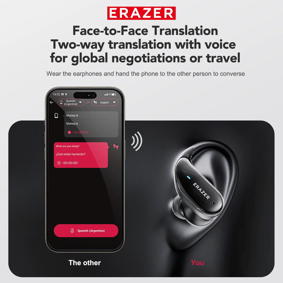 XT80 - AI translator Earbuds