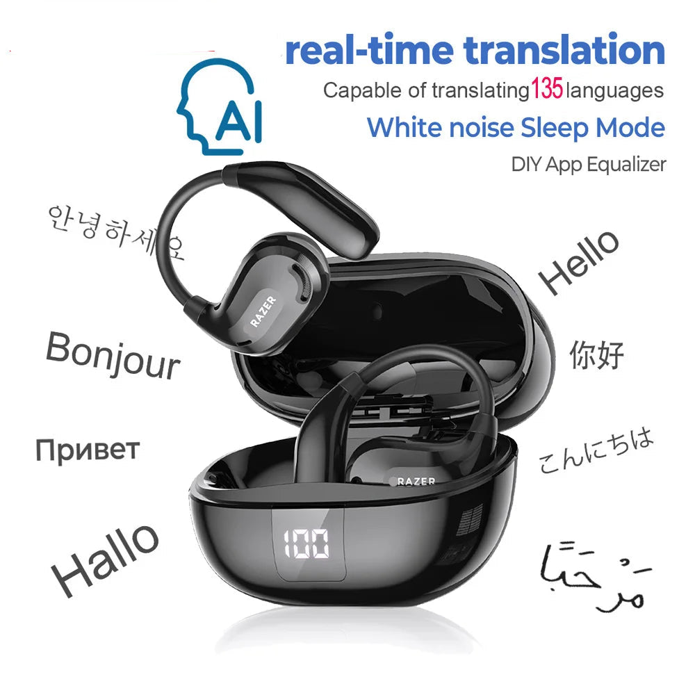 XT66 PRO™ – AI Translator Earbuds|Real-Time 144 Languages