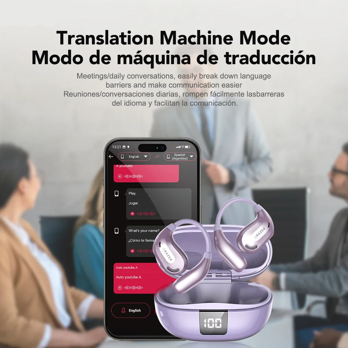 XT66 PRO™ – AI Translator Earbuds|Real-Time 144 Languages