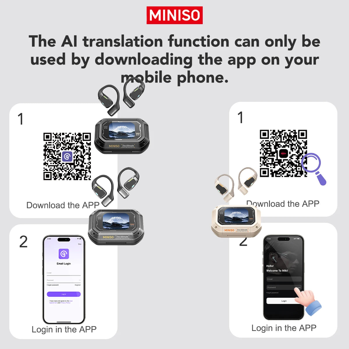 M98 - AI Translator Earphone