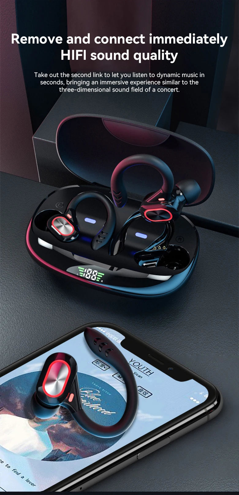 S730 HiFi - AI Translator Earphone