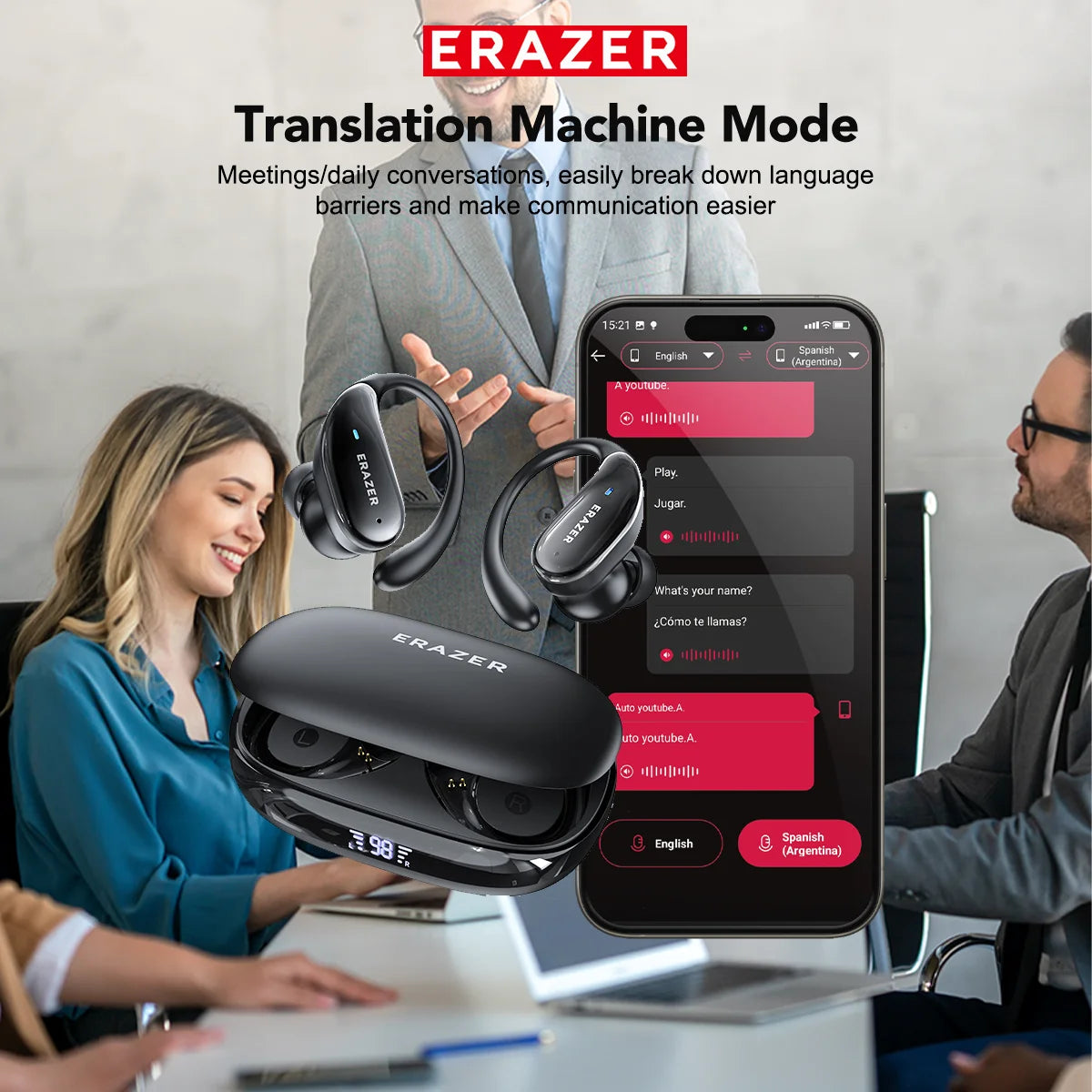 XT80 - AI translator Earbuds