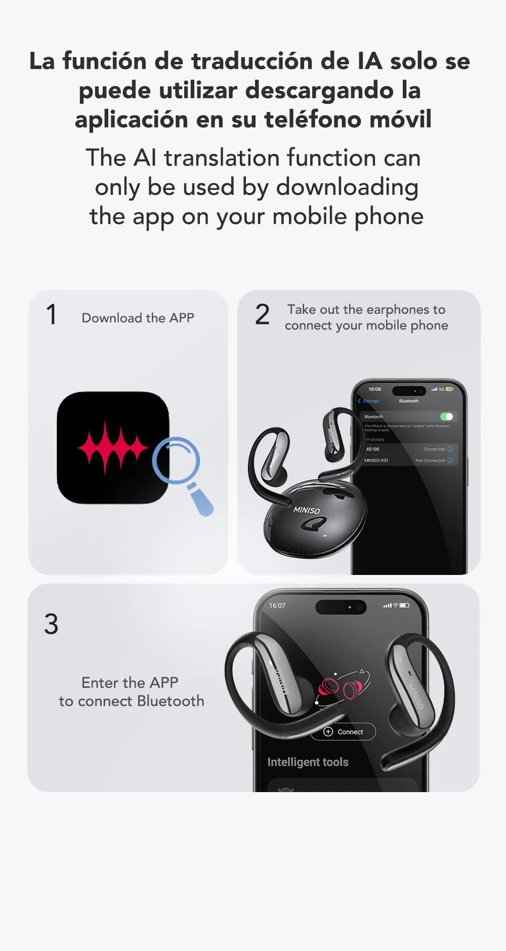 MS195 - AI Translator Earphone