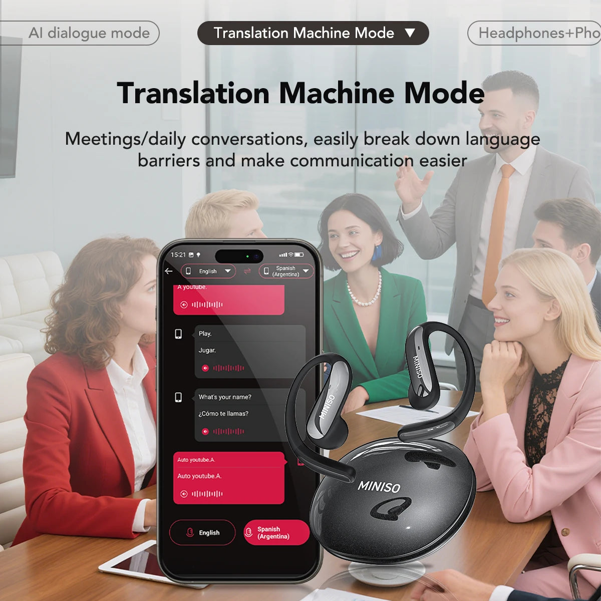 MS195 - AI Translator Earphone