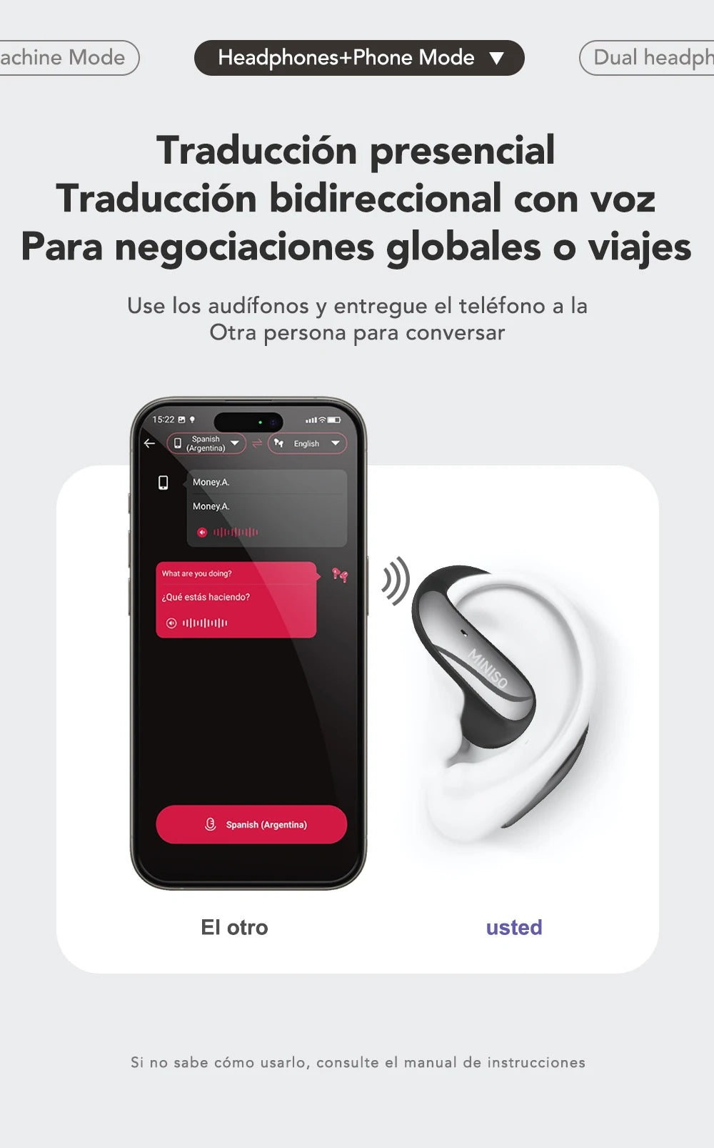 MS195 - AI Translator Earphone