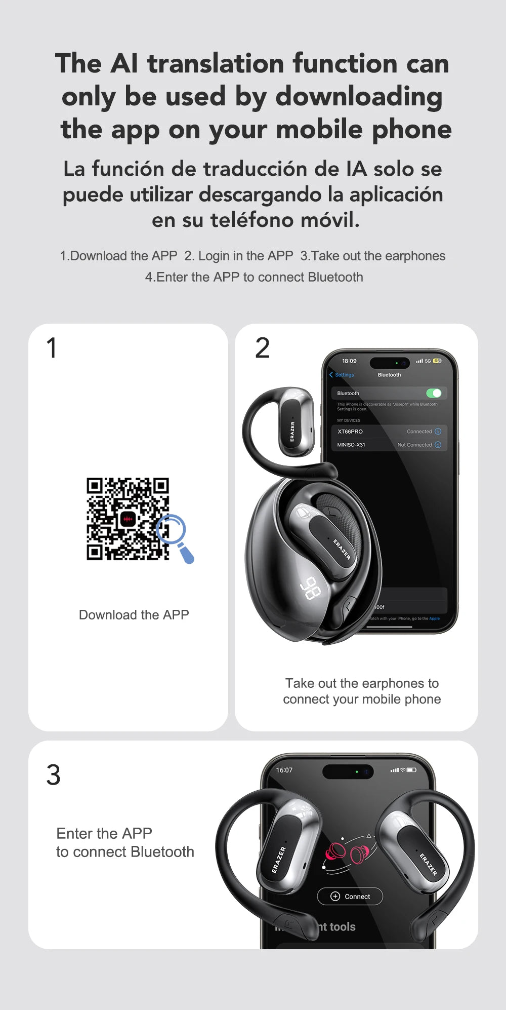 X5 AI Translator Earbuds