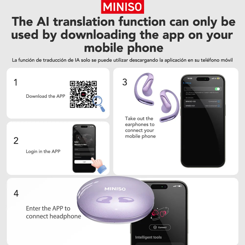 MS195 - AI Translator Earphone
