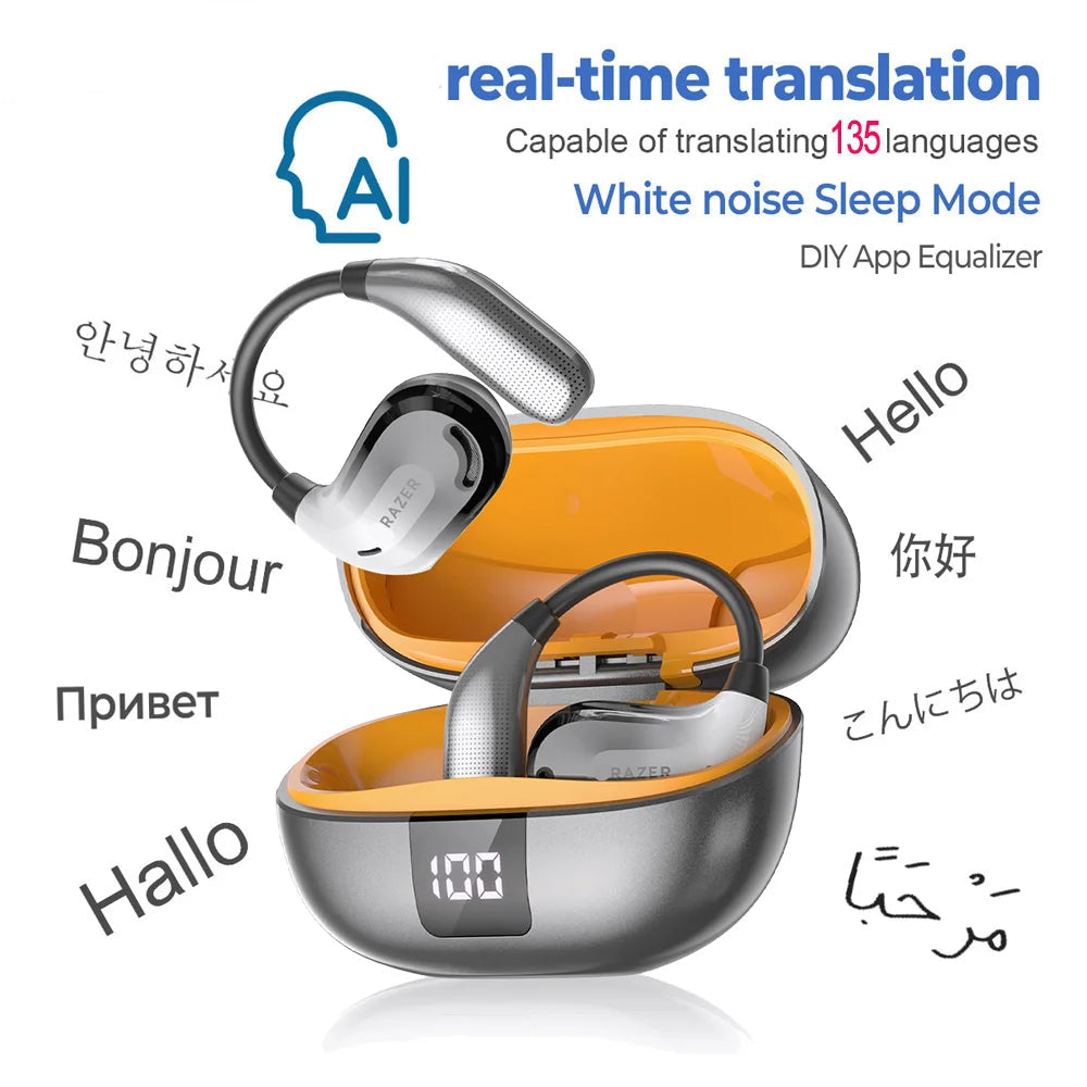 XT66 PRO™ – AI Translator Earbuds|Real-Time 144 Languages