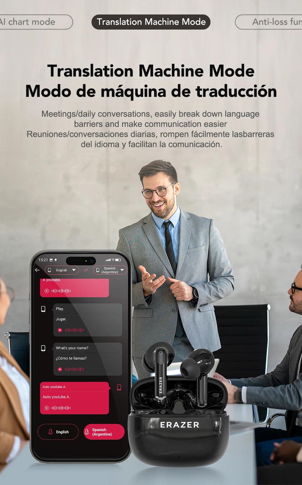 XT69PRO - AI translator Earbuds