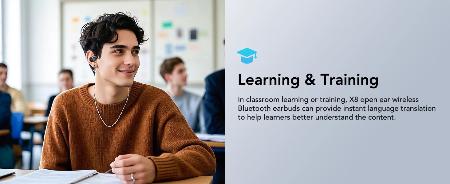 X8 - AI translator Earbuds