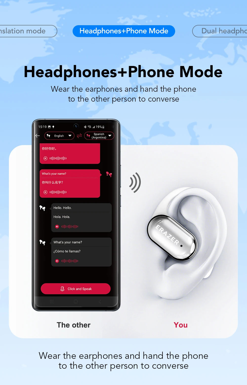 XF56 - AI translator Earbuds