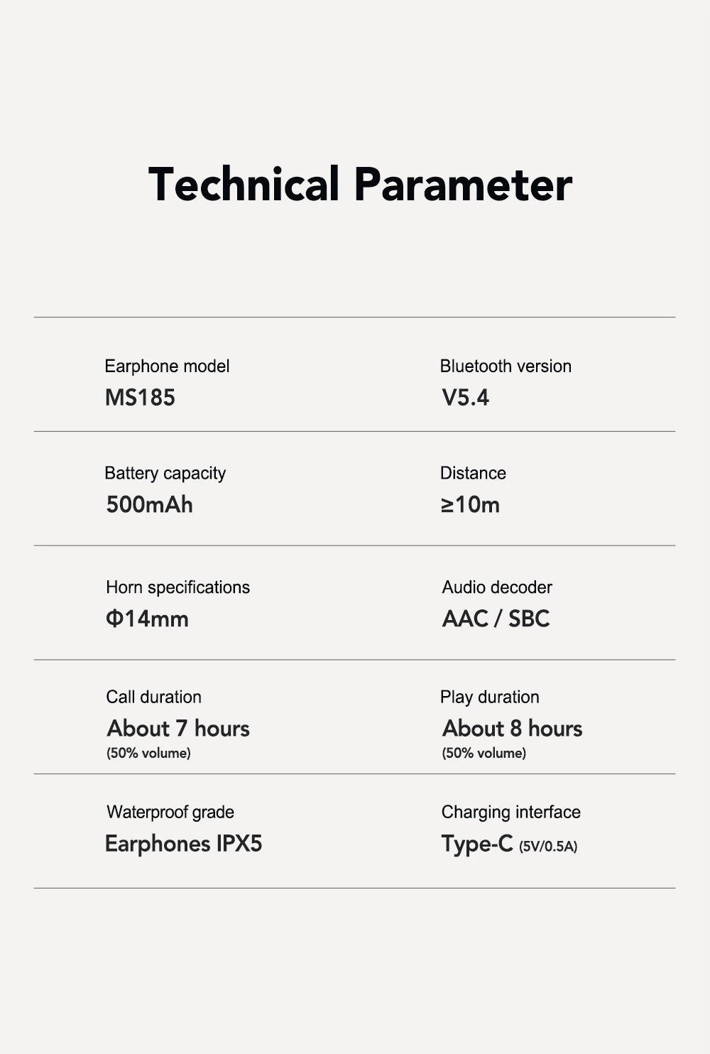 MS185 - AI Translator Earphone