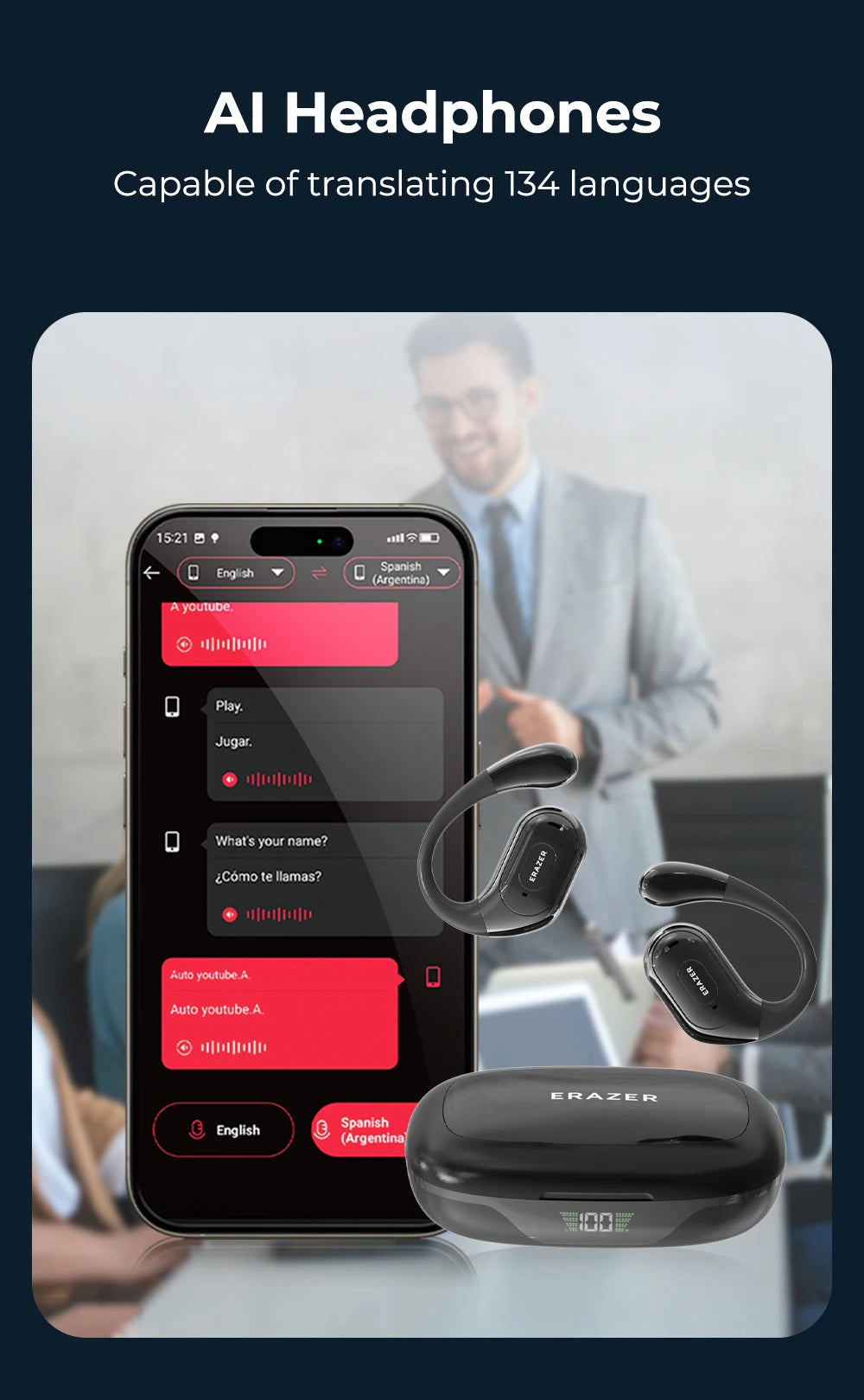 XF51 - AI Translator Earbuds