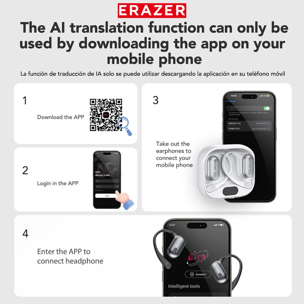 XF53 - AI translator Earbuds