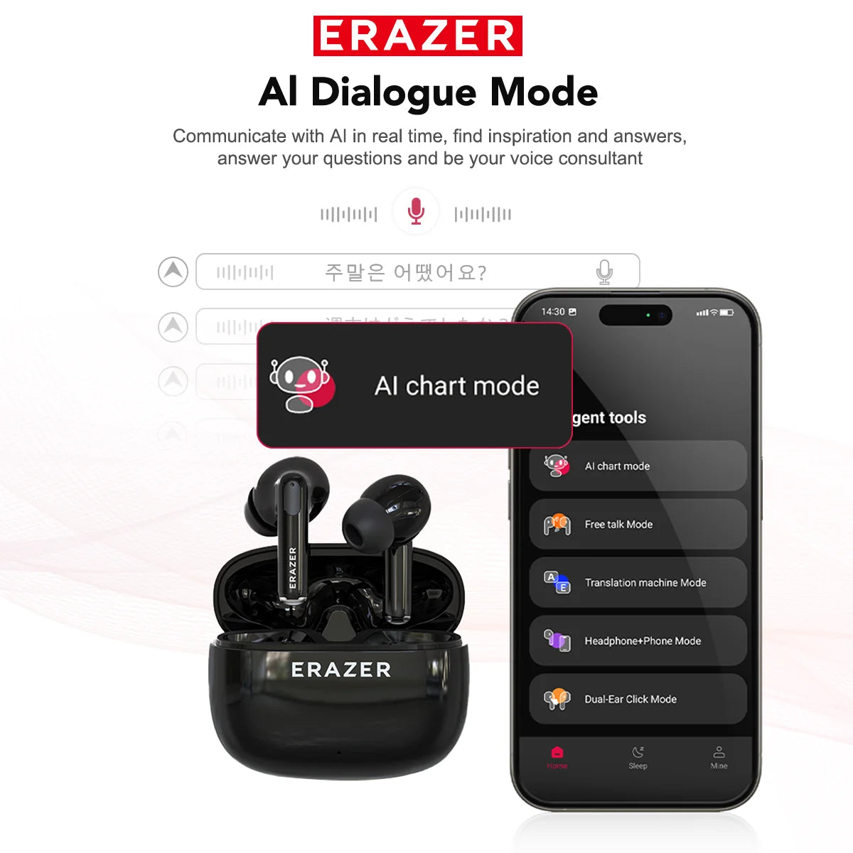 XT69PRO - AI translator Earbuds