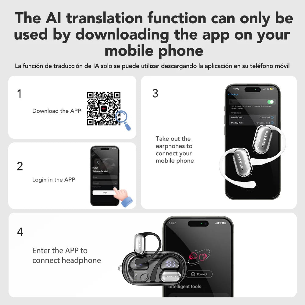 XF56 - AI translator Earbuds