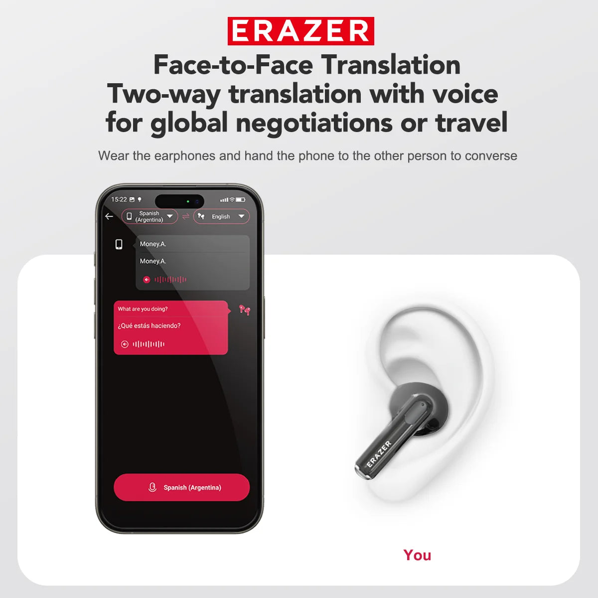 XT69PRO - AI translator Earbuds