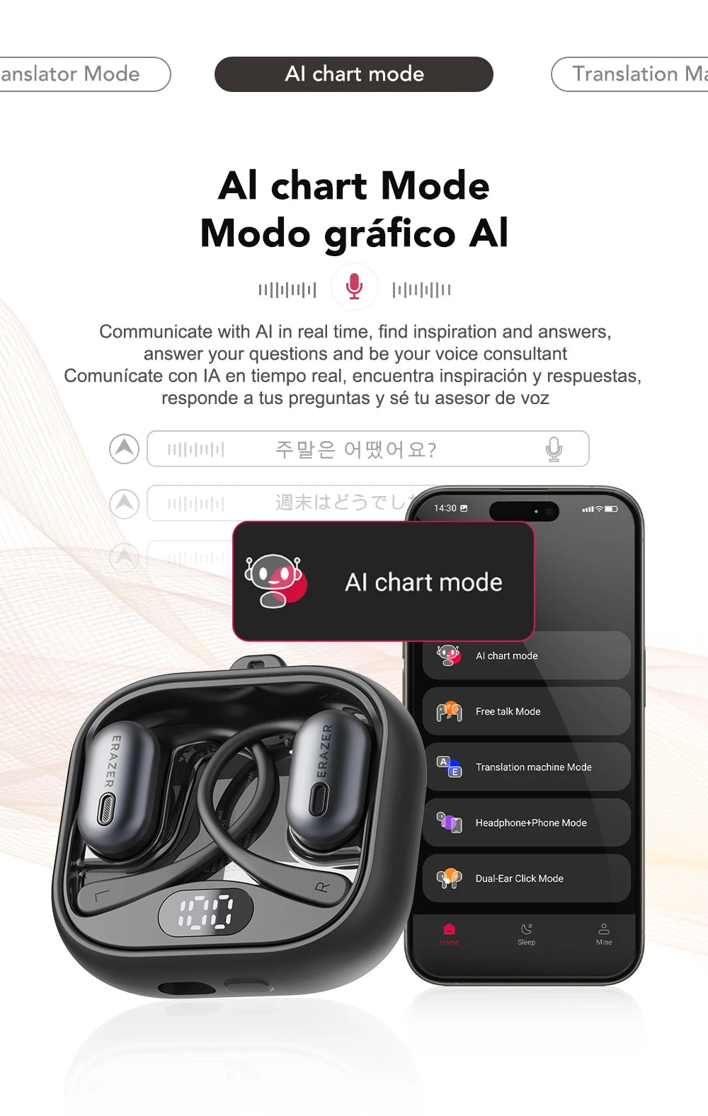 XF53 - AI translator Earbuds