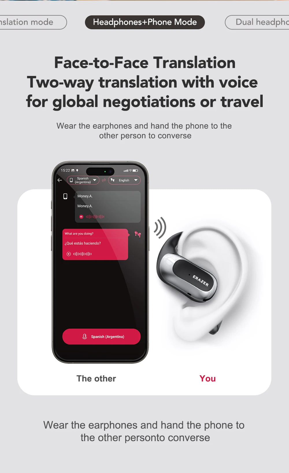 X5 AI Translator Earbuds