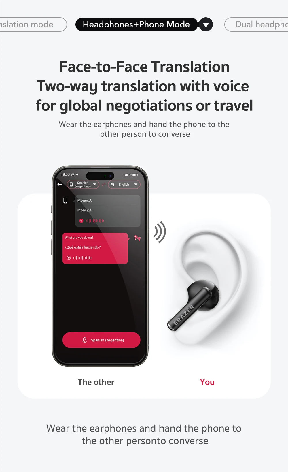 XP12 - AI Translator Earbuds