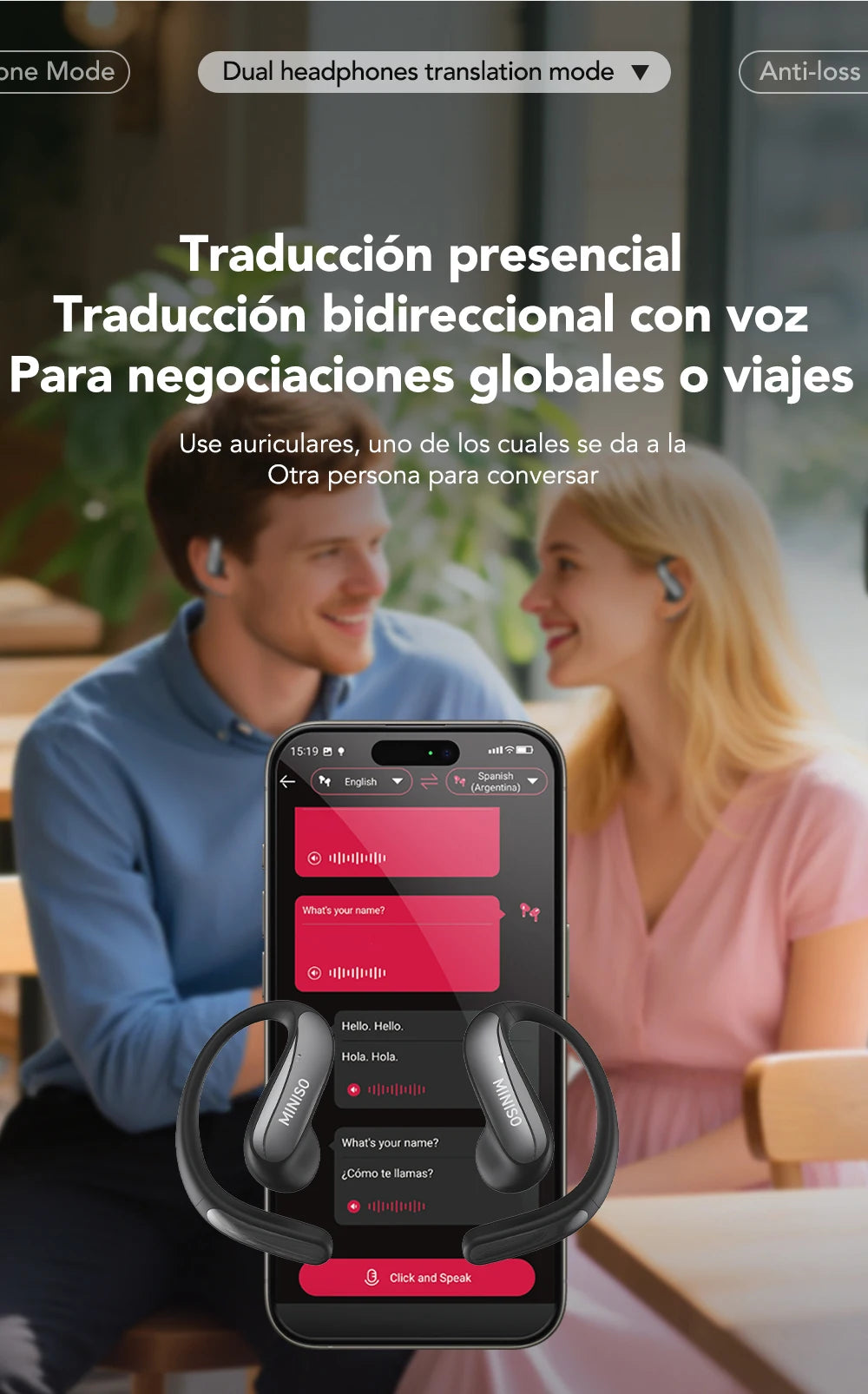 MS195 - AI Translator Earphone