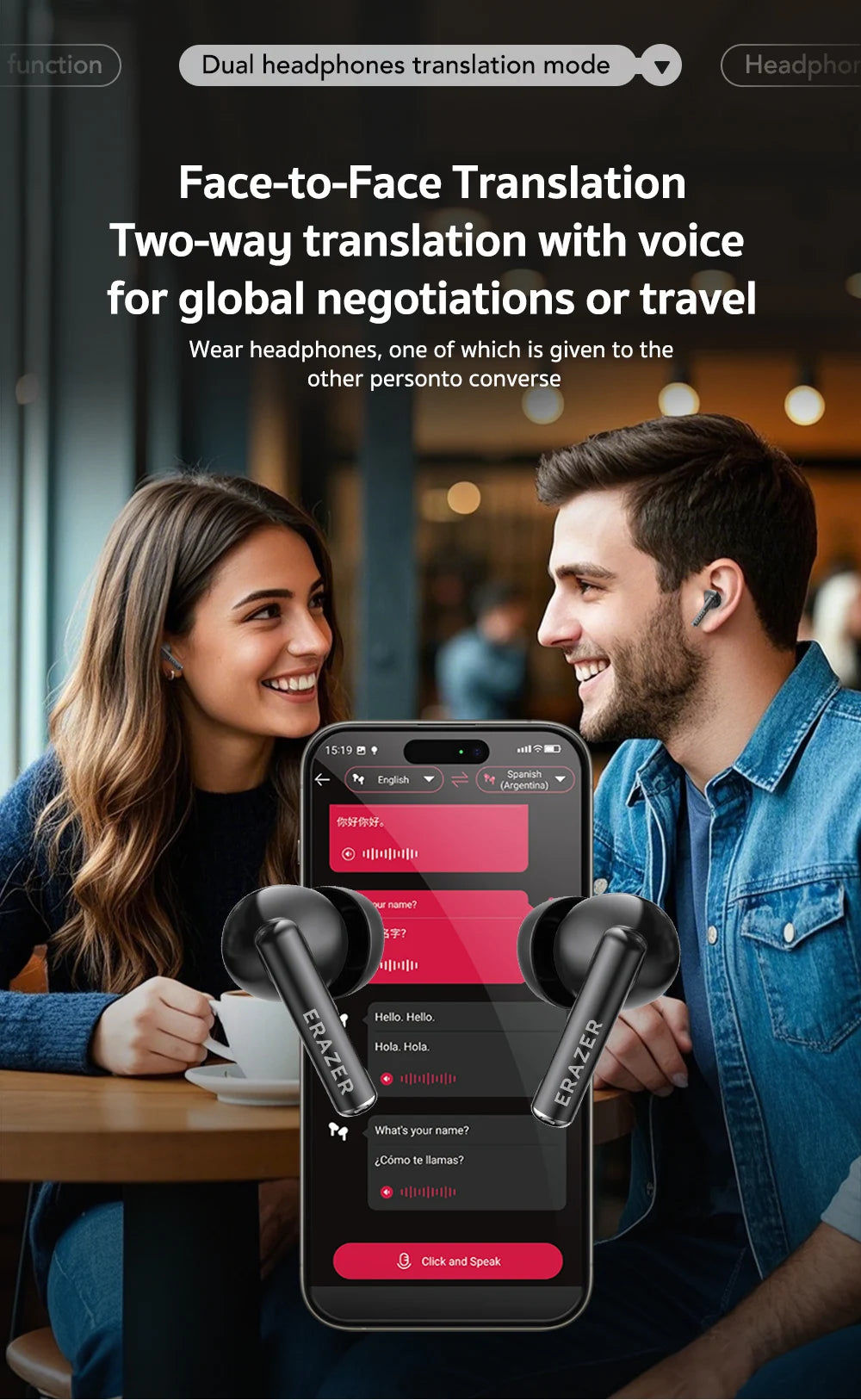 XP12 - AI Translator Earbuds