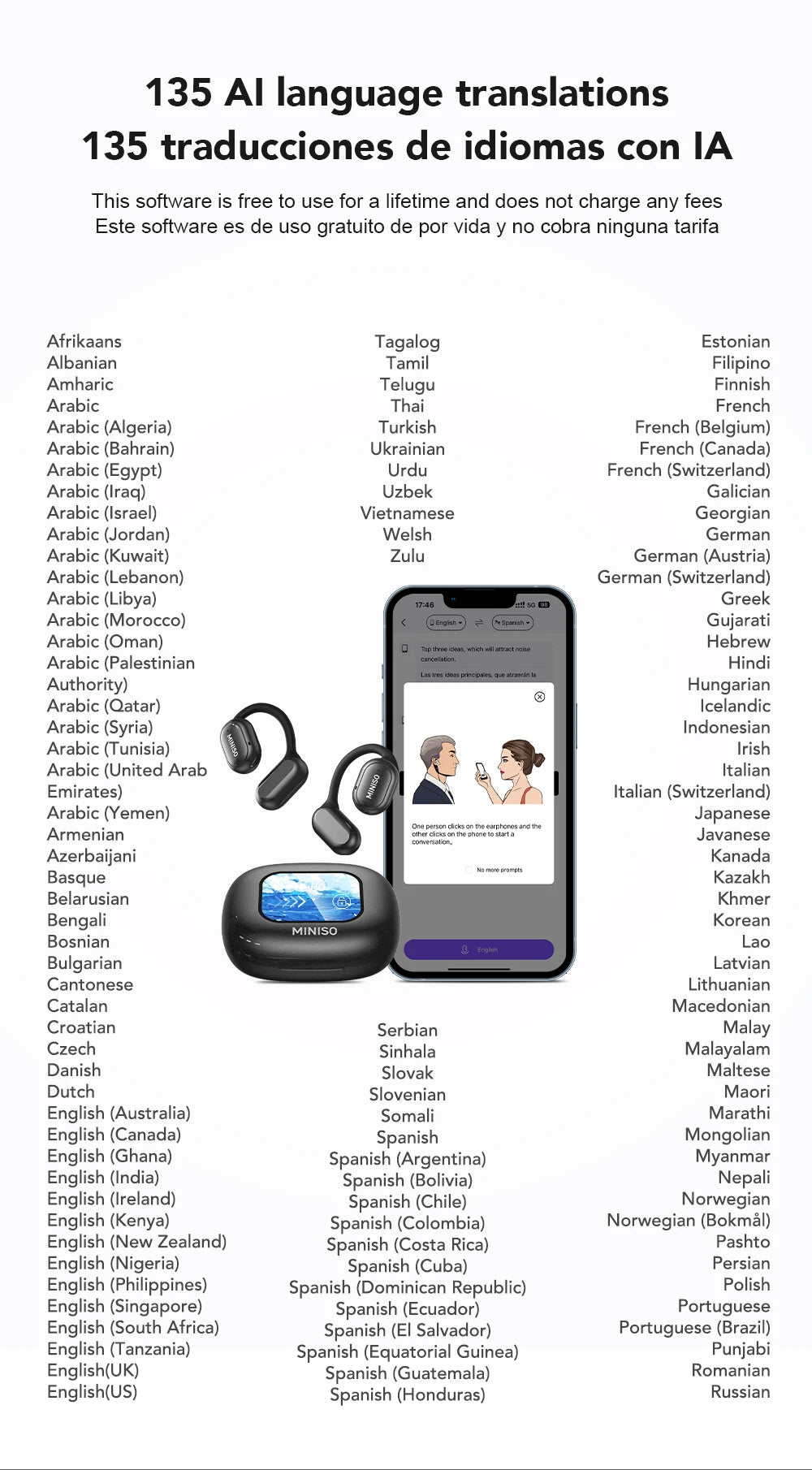 X30 - AI Translator Earphone