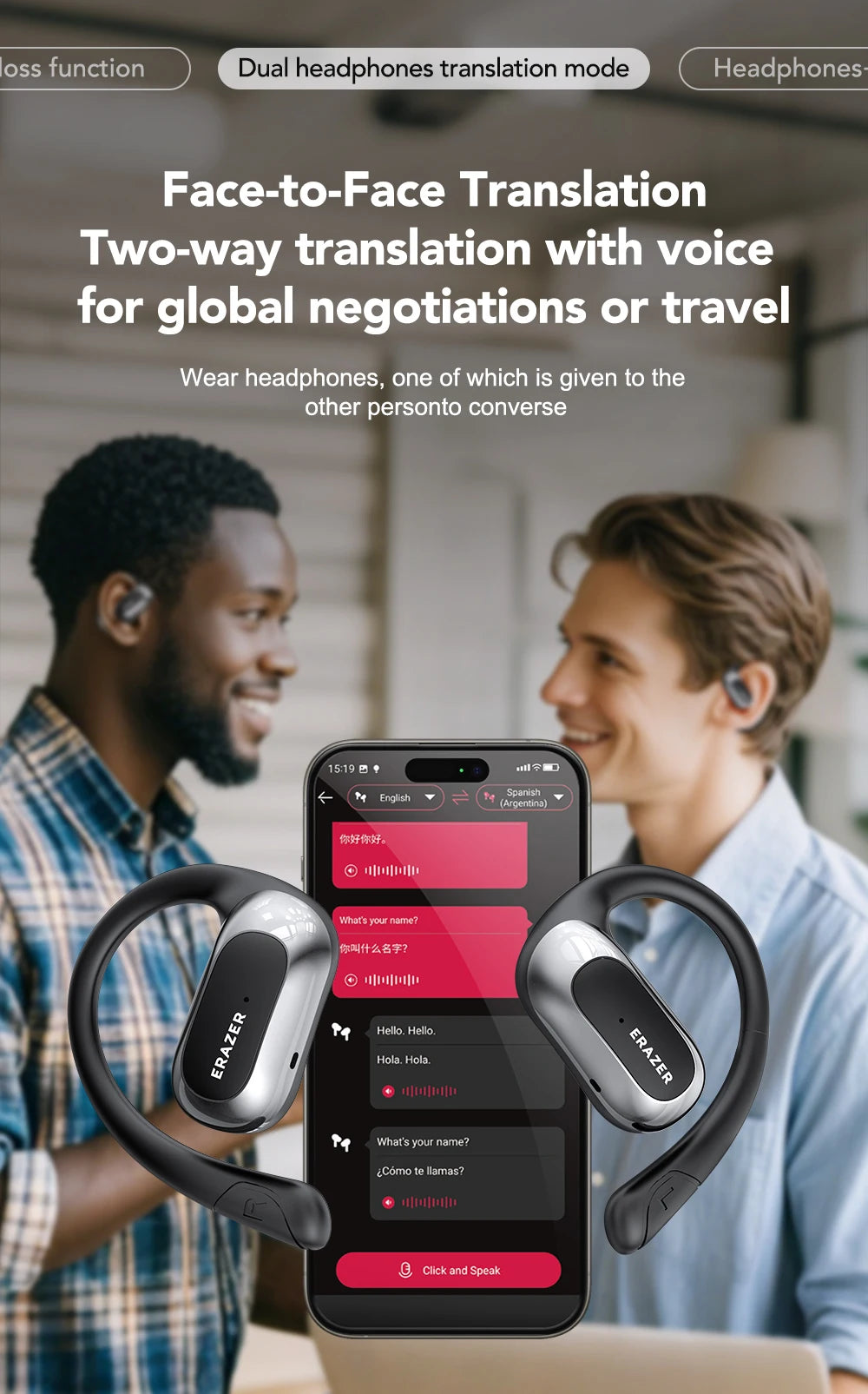 X5 AI Translator Earbuds