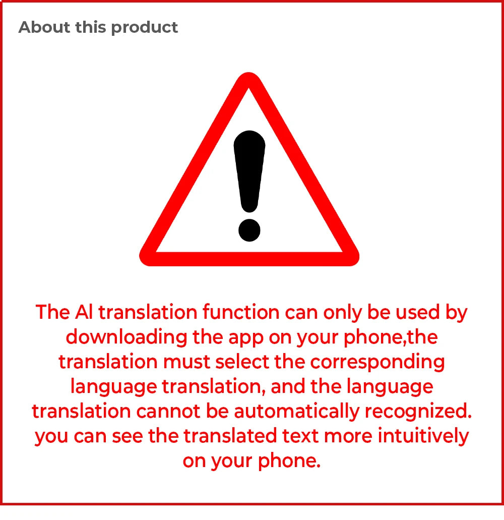 X30 - AI Translator Earphone