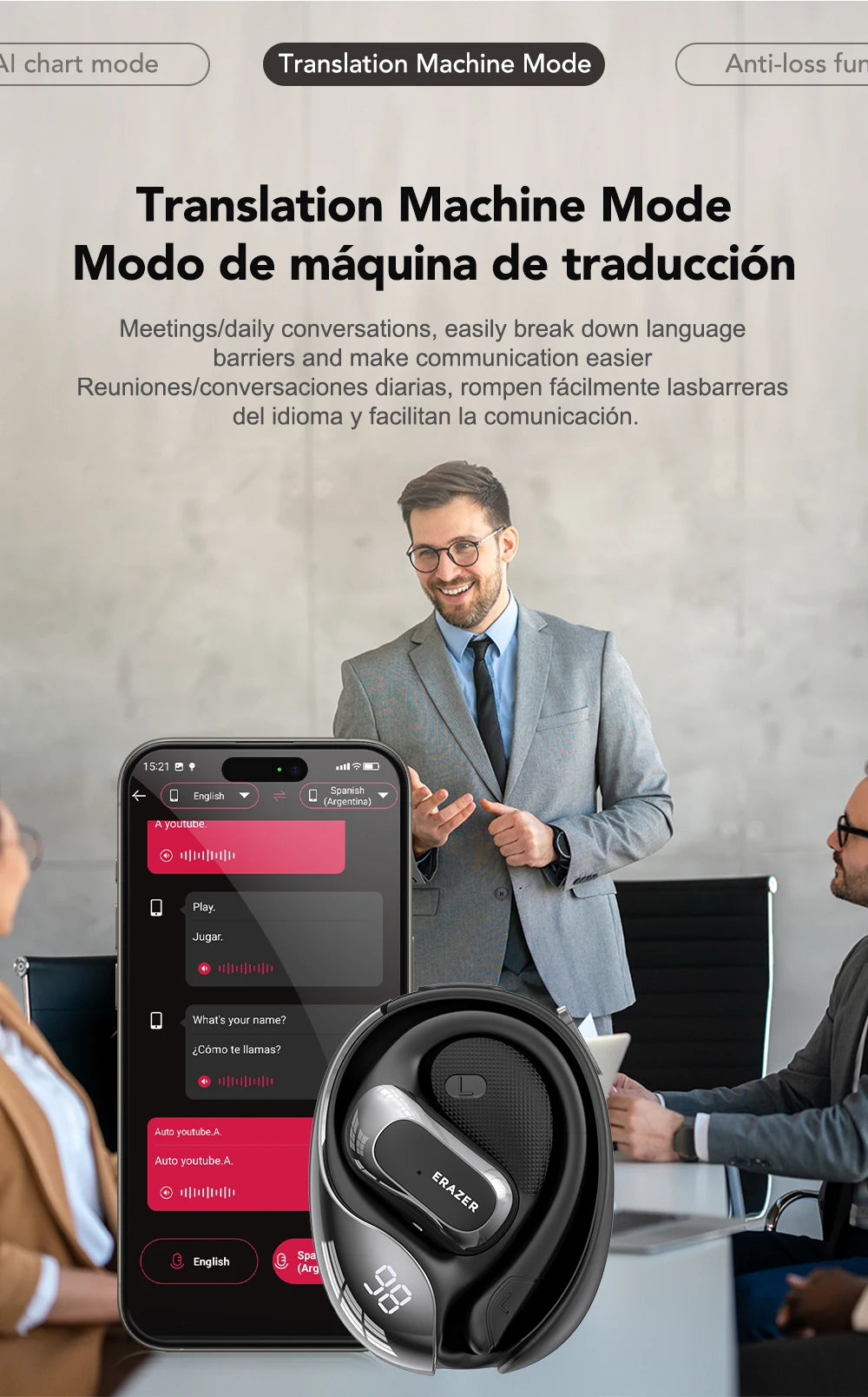 X5 AI Translator Earbuds