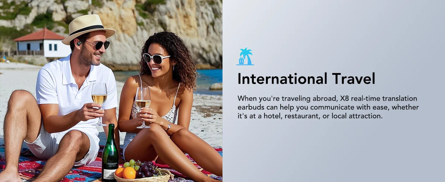 X8 - AI translator Earbuds