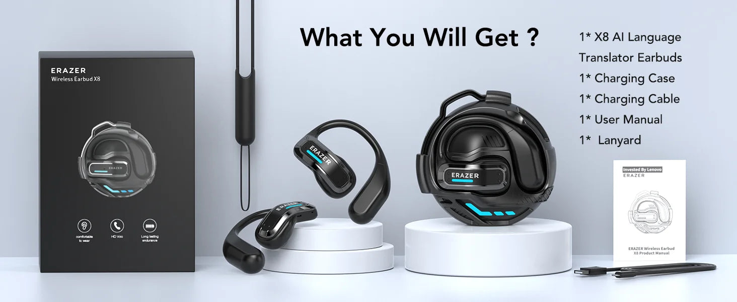 X8 - AI translator Earbuds